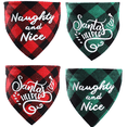 thumbnail image 1 of Paquete de 4 bandanas navideñas para perros, accesorios navideños para mascotas, decoración para perros y gatos pequeños a grandes, 1 of 5