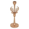thumbnail image 1 of Aluminum Casted Reindeer Taper Candle Holder Gold, 10 inch, by Holiday Time, 1 of 4