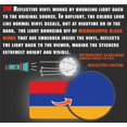 thumbnail image 3 of (x3) 3M Reflective Armenia Flag Stickers | Versatile & High Quality Safety Decals | Flag of Armenia Sticker Decals | Perfect for Hard hats, laptops, bikes, toolboxes and more!, 3 of 3