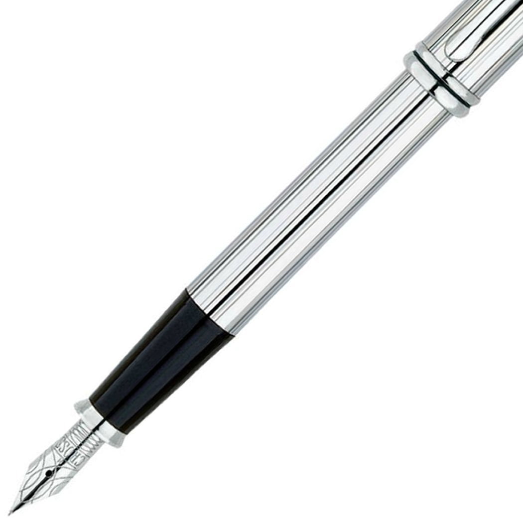 Cross Townsend - Fountain Pen - Fine Point - Lustrous Chrome with stainless steel nib