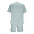 thumbnail image 3 of Aofany Mens 2 Pieces Short Set, Men Summer Short Outfits Casual Tracksuit Short Sleeve T Shirt and Shorts Set, 3 of 5
