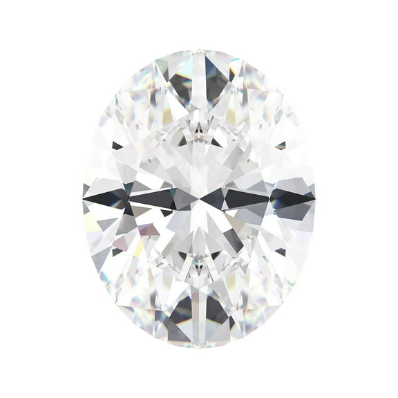 1.00 Carat Lab Grown Loose Diamond White Oval Brilliant Cut VS2 Loose Stone