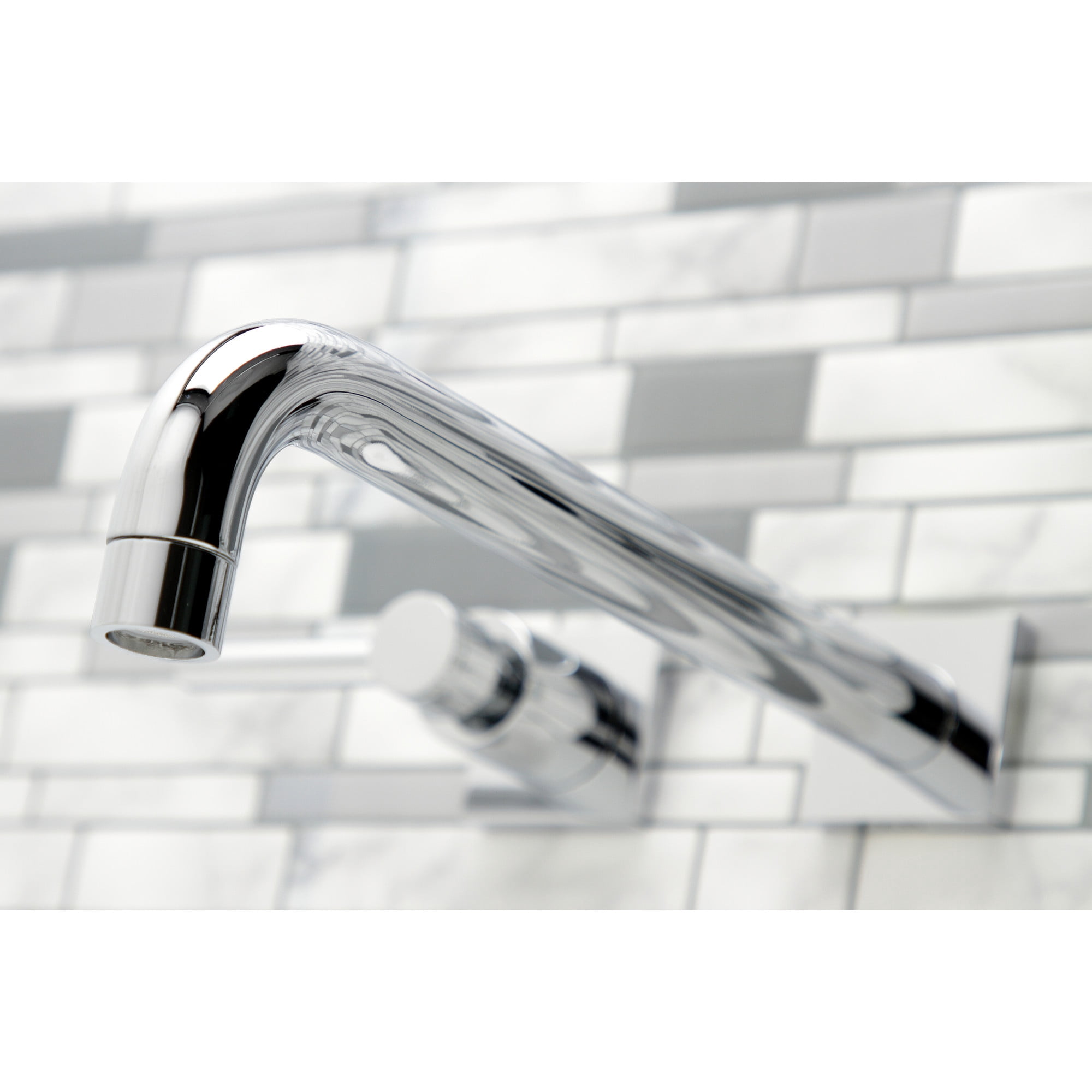 Kingston Brass KS6051DL Concord Two-Handle Wall Mount Roman Tub Faucet, Polished Chrome