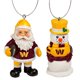 thumbnail image 1 of Adorno FOCO con licencia de Papá Noel y muñeco de nieve con licencia de la NFL para Navidad, 1 of 1