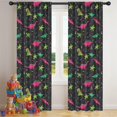 thumbnail image 5 of Blackout Kids Curtains,Colorful Dinosaurs Plants Pattern Childrens Insulated Curtains Set Of 2,Bedroom Essentials,Toddler Room Decor 42"x84", 5 of 5