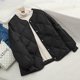 thumbnail image 4 of Parkas de manga larga para mujer, abrigo largo de algodón con capucha y bolsillo, color liso, a la moda, 4 of 8