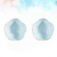 thumbnail image 2 of MasteelfCA 2PCS Flower Ceramic Seasoning Dipping Bowl Sakura Design Porcelain Sauce Dish Plate for Condiment Kitchen BBQ (Blue), 2 of 5