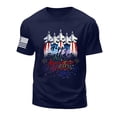 thumbnail image 6 of Rotm Mens American Flag Shirt T-Shirts for Men Short Sleeve Round-Neck Independence Day Print Casual Shirts Dark Blue,2XL, 6 of 6