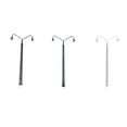thumbnail image 2 of Model Railway Lamp 1:87 Scale Streetlight Simple Layout Props Double-Heads LED Park Light Home Yard Landscape Decorations Silver（White Light）, 2 of 7