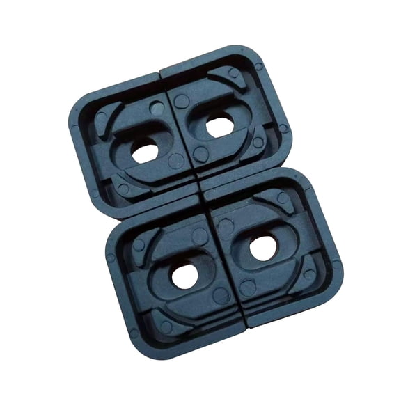 4x Air Conditioning External Unit Non Vibration Pad Bracket Cushion Non Skid Vibration Rubber Isolator Durable Mounting Square for Roofs