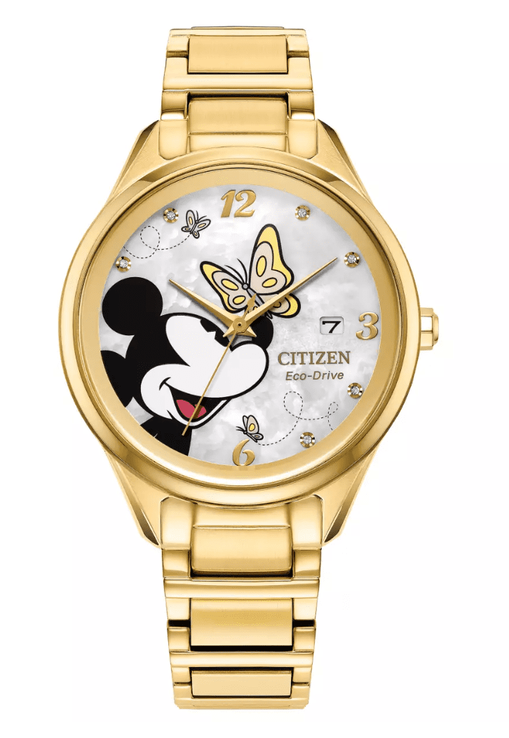 Disney  White 腕時計 DS-286 Disney Parks Mickey Mouse and Pluto Watch by Citizen New With Box