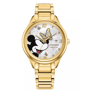Disney Parks Mickey Mouse Silhouette Stainless Steel Quartz Watch