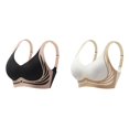 thumbnail image 1 of (2-Pack) Rinsvye Womens Lift Bra Small Bust Gather Underwire Seamless Soft Support Bra Backless Shapewear, 1 of 7