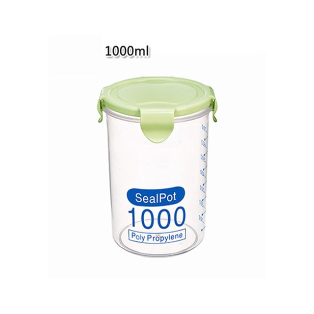 Contenants de Rangement pour Garde-Manger Contenants de Rangement pour Cuisine Contenants de Rangement Ménagers Faciles à Nettoyer Contenants de Préparation de Repas Boîte de Rangement de Cuisine Scellée Conservation des Aliments Pot Frais en Plastique