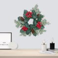 thumbnail image 3 of Christmas Decorations Candle Rings Wreaths for Table Decor,Small Christmas Wreath with Red Berries Candle Wreath for Home Dinner Wedding Party Table Decoration Mini Wreath (8), 3 of 5