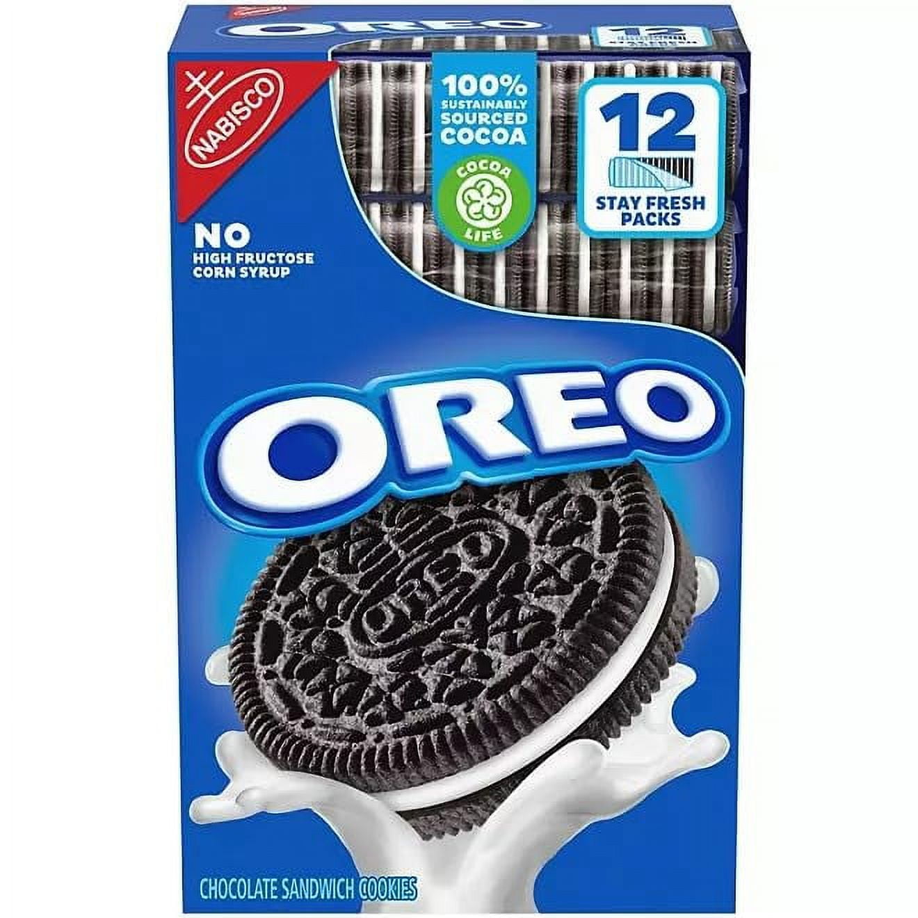 OREO, Chocolate Sandwich Cookies, 62.76 oz, 12 Stay Fresh Packs