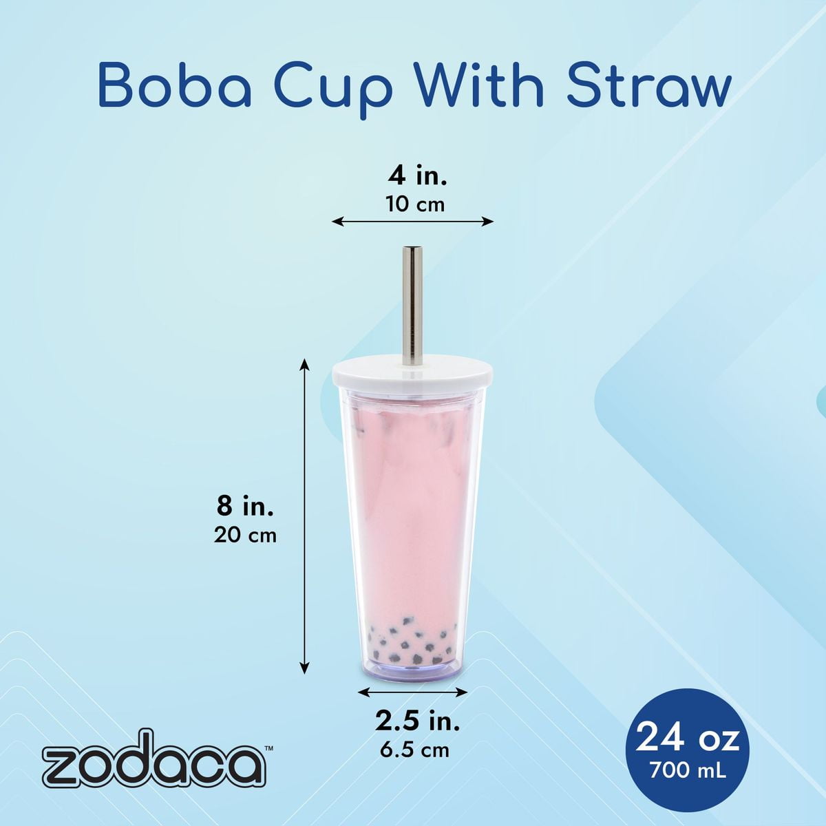BobaGO Reusable Boba Cup with Straw, Bubble Tea Cup with  Recipe Book, Reusable Boba Cups with Lids, Boba Tumbler, Boba Tea Cup and  Boba Jar, Bubble Tea Gift Set with