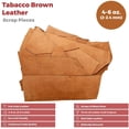 thumbnail image 3 of ELW 4-6 oz. 1.8-2.4mm Thickness, 10 LB Vegetable Tanned Leather Scraps, Tobacco Brown, Cowhide Remnants Full Grain Leather for Tooling, Holsters, Knife Sheath, Carving, Embossing, Stamping, 3 of 7