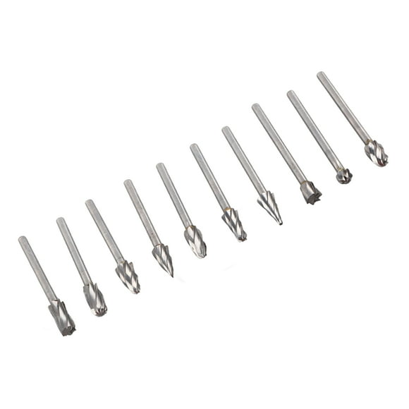 Carbide Burr Set,10Pcs Carbide Burr Set Dremel Carbide Bits Dremel Wood Carving Bits Tailored for Perfection