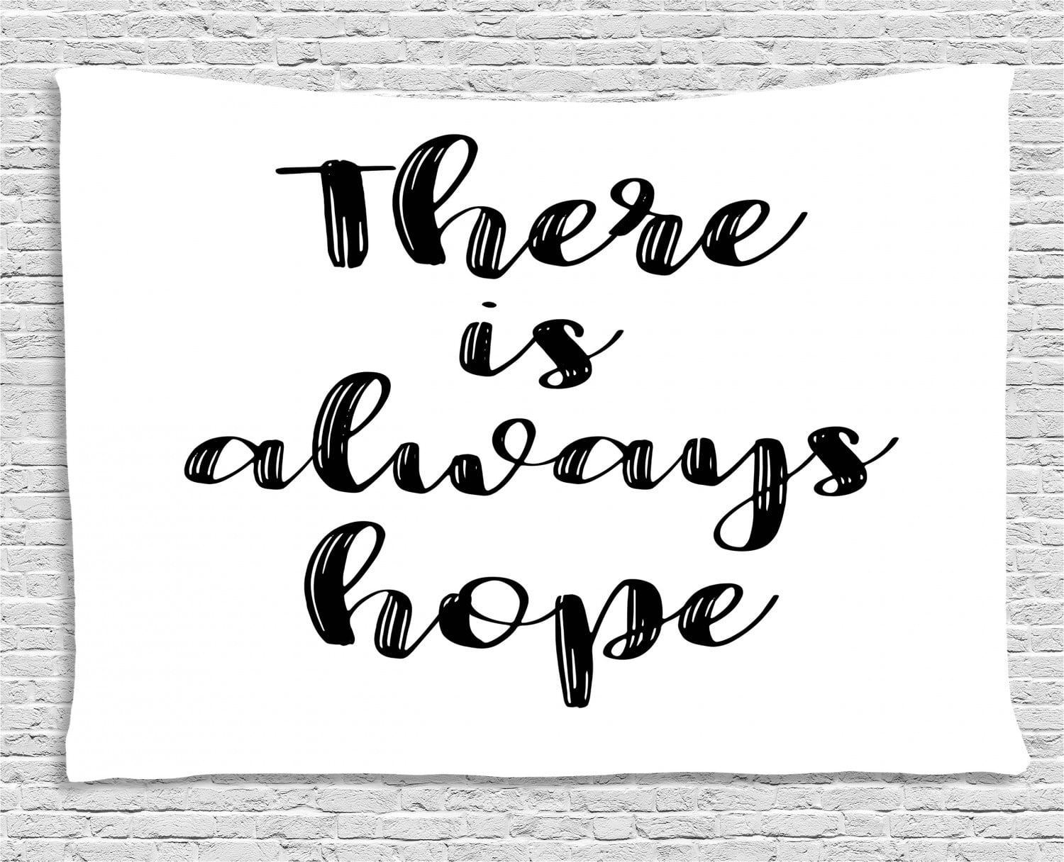 Hope Tapestry, There is Always Hope Hand Lettering Style Illustration