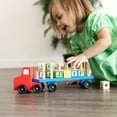 thumbnail image 3 of Melissa & Doug Alphabet Blocks Wooden Truck Educational Toy, 3 of 10