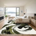 thumbnail image 3 of ODIKA 8'x10' Machine Washable Non-Slip Area Rug, Abstract Dark Green High Traffic Rug, Green, 1284494, 3 of 7