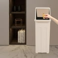 thumbnail image 2 of 8 Gallon Trash Can, Slim Trash Can with Lid, Tall & Narrow Trash Bin Floorstanding for Kitchen Trash Can, Office Trash Can, 2 of 9
