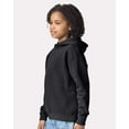 thumbnail image 2 of Comfort Colors 1467Y Garment-Dyed Youth Lightweight Fleece Hooded Sweatshirt-Black-XS, 2 of 6