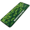 thumbnail image 7 of Coolnut St.Patrick's Day Kitchen Rug 39"x20", Beautiful Clover Leaves Shamrock Green Plaid Non Slip Washable Cushioned Carpets Polyester AntiFatigue Comfort Porch Floor Mat for Washroom Bedroom, 7 of 7