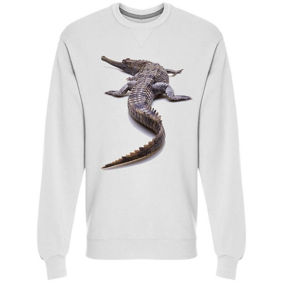Tomistoma Schlegelii Crocodile Sweatshirt Men -Image by Shutterstock, Male Medium