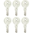 thumbnail image 1 of CH751 Key Universal Keys Replacement for RV Compartments Campers Storage Cabinets Door Lock T-Handles Tool Boxes Pickup Shells (Pack of 6), 1 of 6