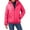 Hot Pink, variant on Women's Short Down Coat Packable Puffer Jacket With Hooded Winter Zipper Lightweight Outerwear Blue