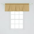 thumbnail image 2 of Ambesonne Aboriginal Window Valance, Geometry Circles Stars, 54" X 18", Pale Orange Warm Taupe, 2 of 3