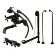 thumbnail image 1 of Kingston Brass CCK225ORBD Vintage Wall Mount Clawfoot Tub Faucet Package with Supply Line, Oil Rubbed Bronze, 1 of 1