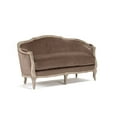 thumbnail image 4 of Zentique CFH007-2 E272 V011 Maison Settee- Brown Velvet - 61 x 35.5 x 28 in., 4 of 5