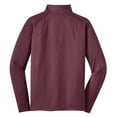 thumbnail image 6 of Yellow Rooster Men's Sport Wick Stretch 1/2 Zip Pullover Maroon 4XL, 6 of 7