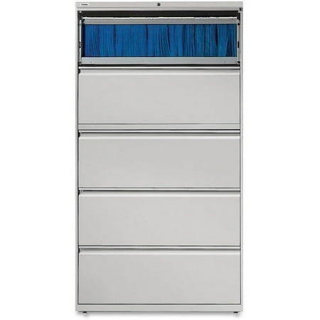 UPC: 0035255604420 | Lorell Lateral File – 5-Drawer 36  x 18.6  x 67.7  – 5 x Drawer(S) for File – Legal  Letter  A4 – Lateral – Rust Proof  Leveling Glide  Interlocking  Ball-bearing Suspension  Label Holder – Light Gray