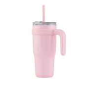 Reduce Cold1 24oz Stainless Steel Tumbler with Handle & Straw, Pink Blossom