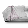 thumbnail image 3 of Love Soft Flannel Fleece Blanket, Princess with Butterflies Gown Fairytale Girl Pinkish Romance Design Illustration, Cozy Plush for Indoor and Outdoor Use, 50" x 60", Pink and White, by Ambesonne, 3 of 6