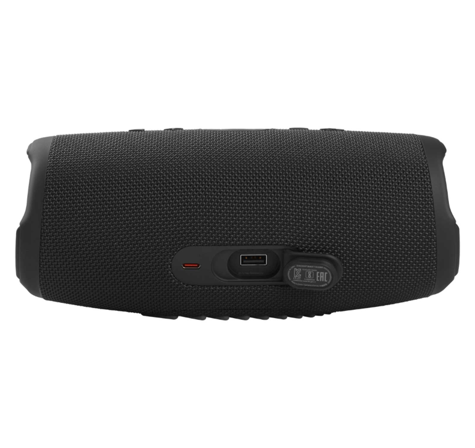 JBL Charge 5 Black Portable Bluetooth Speaker w/Divvi! Hardshell Case Bundle