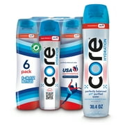 Core Hydration Perfectly Balanced Water 30.4 fl oz bottles, 6 pack, USA Gymnastics Official Hydration Partner