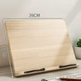 thumbnail image 7 of sunsanly Wooden Book Stand Adjustable Reading Holder Tray with Page Clips Portable Lightweight Cookbook Stand, 7 of 7