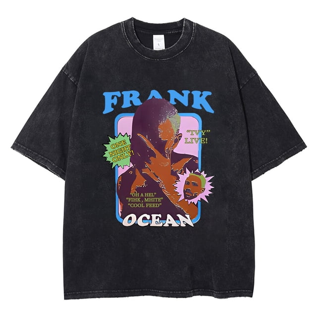 Frank-Camiseta de gran tamaño para hombre, camisetas sin mangas de algodón 100%, ropa de calle de música rubia, chaleco sin mangas de Hip Hop, ropa gráfica