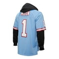 thumbnail image 7 of Men's Mitchell & Ness Warren Moon Light Blue Houston Oilers Player Name & Number Hoodie Legacy Jersey, 7 of 7