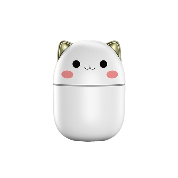 Bearachild Mini humidificador Cable portátil Alimentación Interfaz USB 250 ml Difusor Oficina Automóvil Trabajo Dormir Mist Maker Blanco Electrónica Blanco