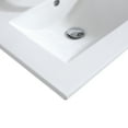 thumbnail image 5 of WONLINE 24" Vanity Top Integrated Sink Bowl White Ceramic + Faucet & Drain Bathroom Sink, 5 of 9