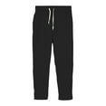 thumbnail image 3 of Mrmaere Men’s Cuffed Drawstring Casual Pants Long Leg Soft Fabric Comfortable Fit Wear for Home Lounging Leisure Time Black M, 3 of 4