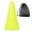 Fluorescent green, variant on ZPAQI 10Pcs Plastic Agilitys Cone Football Sign Bucket Training Traffic Cone