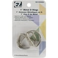 thumbnail image 2 of EZ Quilting D-Rings 1" 6/Pkg-Nickel, 2 of 2
