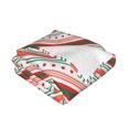 thumbnail image 3 of YFYANG Lightweight Warm Flannel Blanket, Retro Christmas Stripes Throw Blanket for Bed, Sofa, Travel, Camping, 40"x30", 3 of 7